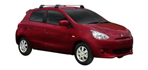 Roof Racks Mitsubishi Mirage vehicle image